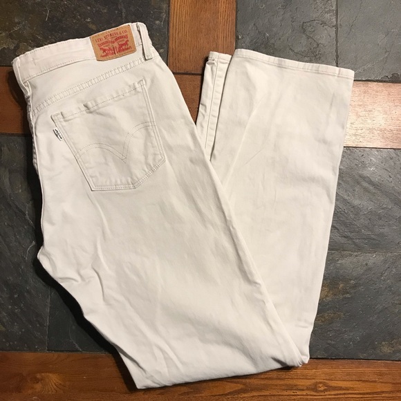 Levi's Denim - Levi’s 505 straight light tan waist 29